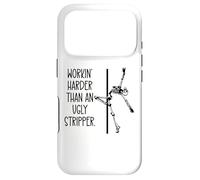 Carcasa para iPhone 17 Pro Working Harder Than An Ugly Stripper Pole Dancing Skeleton