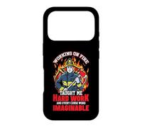 Carcasa para iPhone 17 Pro Working On Fire Fireman Firefighter Funny Firefighters Lover
