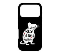 Carcasa para iPhone 17 Pro Worlds Best Degu Mamá Lindo Degu Propietario Diciendo