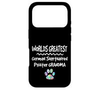 Carcasa para iPhone 17 Pro Worlds Greatest German Puntero de Pelo Corto Abuela Perro Pata