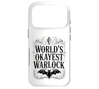 Carcasa para iPhone 17 Pro Worlds Okayest Warlock Humor Fantasía Diseño