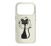 Carcasa para iPhone 17 Pro Y2K 90s Confundido Crazy Mad Tomcat Cat Under Starry