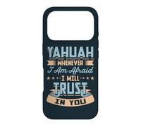 Carcasa para iPhone 17 Pro Yahuah Siempre Que Tengo Miedo de Confiar en ti Judío Jahweh