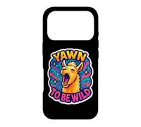Carcasa para iPhone 17 Pro Yawn To Be Wild Funny Bostezando Llama Perezoso Soñoliento Cansado Alpaca