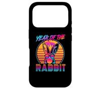 Carcasa para iPhone 17 Pro Year of The Rabbit Retro Vintage 80s Funny Bunny Lover