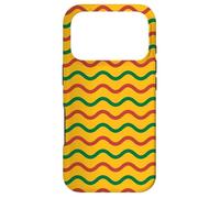 Carcasa para iPhone 17 Pro Yellow Green Red Stripes Lithuanian Language Pattern