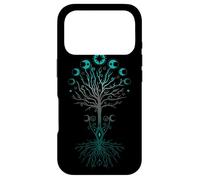 Carcasa para iPhone 17 Pro Yggdrasil Fresno Mundial - Moon Phases Tree of Life - Pagan Art