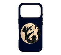 Carcasa para iPhone 17 Pro Yin Yang Artes Marciales Vintage Karate Taekwondo Luchador