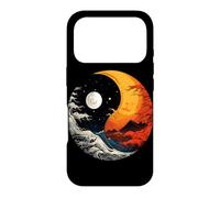 Carcasa para iPhone 17 Pro Ying Yang Energía Meditación Acuarela Tai Chi Día y Noche