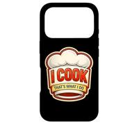 Carcasa para iPhone 17 Pro Yo cocino, eso es lo Que Hago, Chef Vintage, Divertida Cita de Cocina