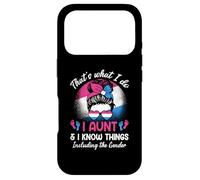 Carcasa para iPhone 17 Pro Yo, tía y yo Sabemos Cosas, guardiana del moño desordenado de género