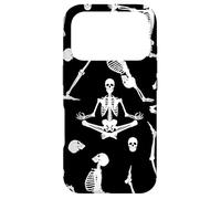 Carcasa para iPhone 17 Pro Yoga Esqueletos Huesos anatomía cráneo Espeluznante macabro siniestro
