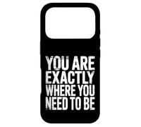 Carcasa para iPhone 17 Pro You Are Exactly Where You Need To Be Positividad |-