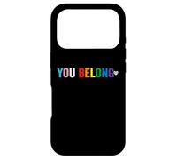 Carcasa para iPhone 17 Pro You Belong Gay Pride Apoyo LGBT y respeta a Las Personas transgénero