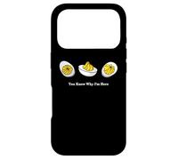 Carcasa para iPhone 17 Pro You Know Why I'm Here, Retro Thanksgiving Dinner Deviled Egg