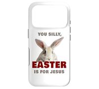 Carcasa para iPhone 17 Pro You Silly, Easter is for Jesus - Cute Christian Faith Bunny
