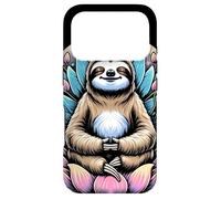 Carcasa para iPhone 17 Pro Zen Perezoso Meditando Entre Flores De Loto Mindfulness