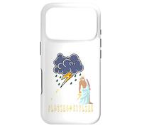 Carcasa para iPhone 17 Pro Zeus Greek God Thunder Lightning Bolt Storm Retro Mythology