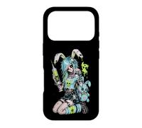 Carcasa para iPhone 17 Pro Zombie Goth Bunny Esqueleto Chica EMO Kawaii Goth Chica