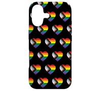 Carcasa para iPhone 17 Progress Pride Flag Vintage Rainbow Heart Love LGBT Pocket
