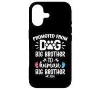 Carcasa para iPhone 17 Promoted from Dog Big Brother to Human Brother EST. 2026 Bro