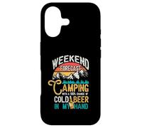 Carcasa para iPhone 17 Pronóstico de Fin de Semana 100% Probabilidad Cerveza En Mi Mano Camping