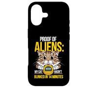 Carcasa para iPhone 17 Proof of Aliens Cat Hasn’t Blinked Funny Print