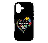Carcasa para iPhone 17 Proud Autism Aunt Heart Puzzle Piece Awareness Support