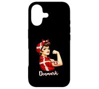 Carcasa para iPhone 17 Proud Strong Danish Girl Woman Girlfriend Denmark Flag