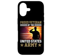Carcasa para iPhone 17 Proud Veteran of The US Army American Flag Patriotic