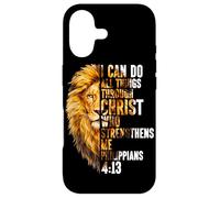 Carcasa para iPhone 17 Puedo Hacer Todas Las Cosas a través de Cristo León de Judá Christian