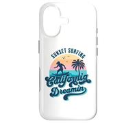 Carcasa para iPhone 17 Puesta de Sol Surfing California Dreamin USA Surfista