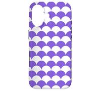 Carcasa para iPhone 17 Purple White Bumpy Mountains Hills Geometric Hummock Pattern