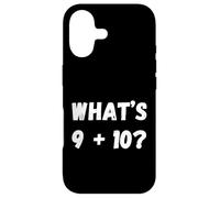 Carcasa para iPhone 17 ¿Qué es 9 Más 10? 21! Meme Viral de Matemáticas de Internet Divertido