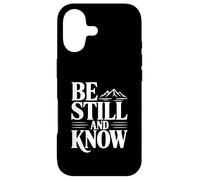 Carcasa para iPhone 17 Quédate quieto y Conoce Las montañas La fe es inspiradora