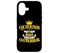 Carcasa para iPhone 17 Queens Are Born In October for October Birthdays