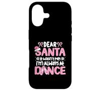 Carcasa para iPhone 17 Querido Papá Noel, no FUI yo, Siempre Estoy en el Baile Ballet Navidad