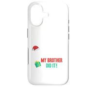 Carcasa para iPhone 17 Querido Santa, Disfraz de Navidad de mi Hermano lo Hizo Divertido para Hermanos