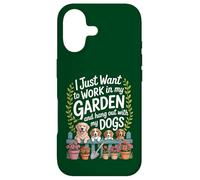 Carcasa para iPhone 17 Quiero Trabajar en mi jardín y Pasar el rato con mis Perros Divertido