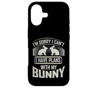 Carcasa para iPhone 17 Rabbit Rescue Lo Siento, Tengo Planes con mi Conejito