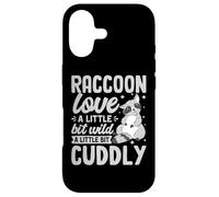 Carcasa para iPhone 17 Raccoon Love A Little bit Wild A Little bit Cuddly