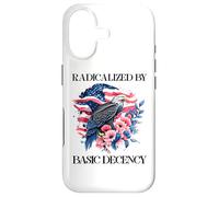 Carcasa para iPhone 17 Radicalized by Basic Decency Flag Pro Democracy Anti Fascism