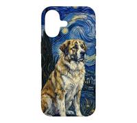 Carcasa para iPhone 17 Rafeiro do Alentejo Perro Van Gogh Noche Estrellada