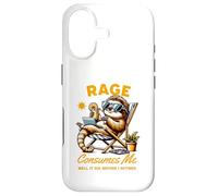 Carcasa para iPhone 17 Rage Consumes Me Well It Did Before I Retired Chilling Sloth