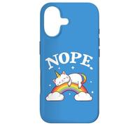 Carcasa para iPhone 17 Rainbow Kawaii Womens Girls Unikitty Unicorn Nope Cat Lover