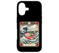 Carcasa para iPhone 17 Ramen Bowl Surfeando la Gran Ola Fuera de Kanagawa Tarot Card