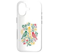 Carcasa para iPhone 17 Rasta Reggae Roots Three Birds Jamaica Folk Art Floral