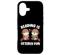 Carcasa para iPhone 17 Reading Is Otterly Fun Nutria Niños Niñas Bookworm Book Lover