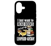 Carcasa para iPhone 17 Reading Reptile Read Books Pet Leopard Gecko Lover
