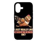 Carcasa para iPhone 17 Realmente me Gustan los Pollos Ok Farm Easter Egger Chicken